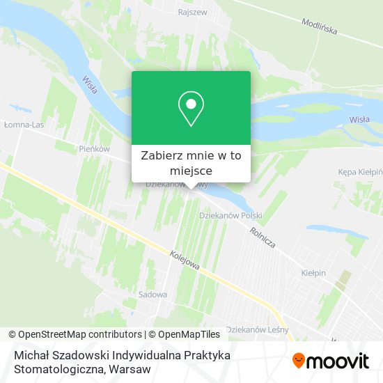 Mapa Michał Szadowski Indywidualna Praktyka Stomatologiczna