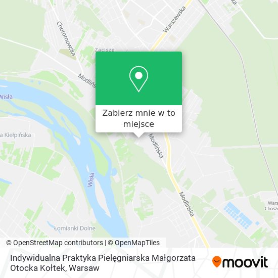 Mapa Indywidualna Praktyka Pielęgniarska Małgorzata Otocka Kołtek