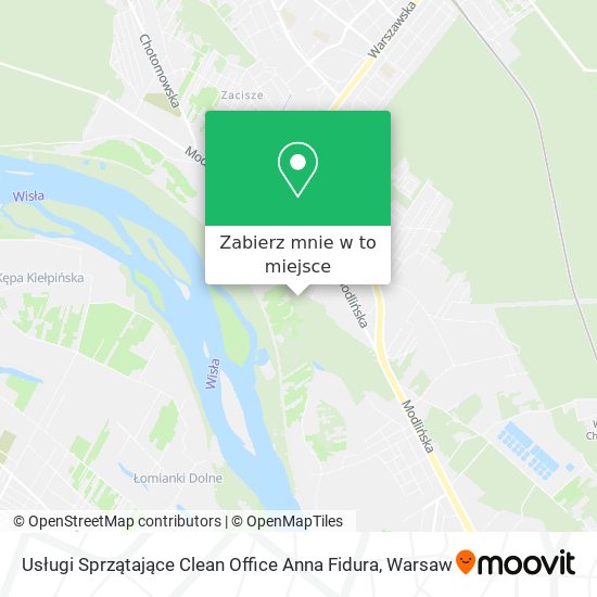 Mapa Usługi Sprzątające Clean Office Anna Fidura