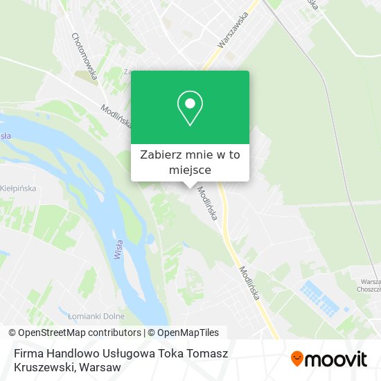 Mapa Firma Handlowo Usługowa Toka Tomasz Kruszewski