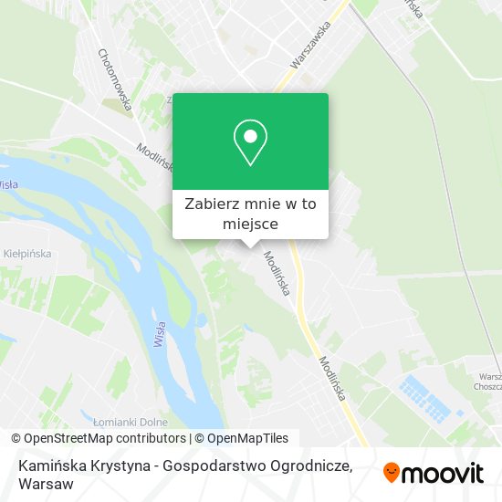 Mapa Kamińska Krystyna - Gospodarstwo Ogrodnicze