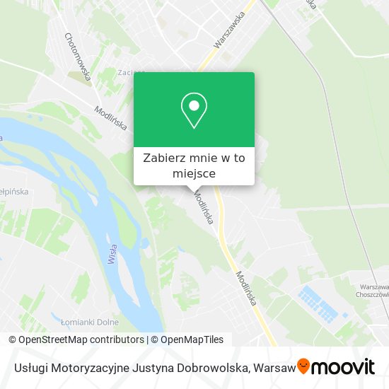 Mapa Usługi Motoryzacyjne Justyna Dobrowolska