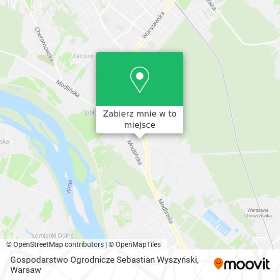 Mapa Gospodarstwo Ogrodnicze Sebastian Wyszyński