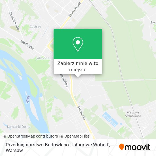 Mapa Przedsiębiorstwo Budowlano-Usługowe Wobud'