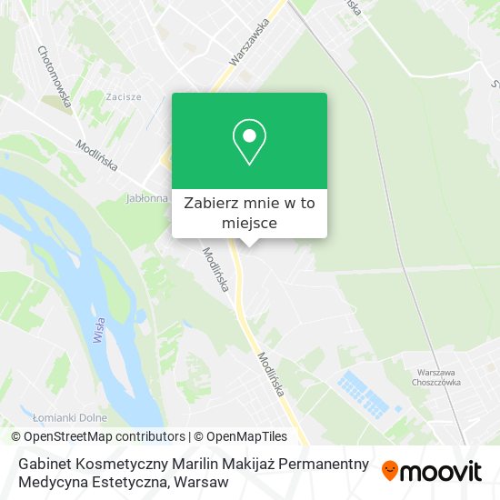 Mapa Gabinet Kosmetyczny Marilin Makijaż Permanentny Medycyna Estetyczna