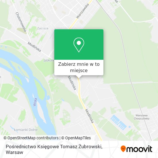 Mapa Pośrednictwo Księgowe Tomasz Żubrowski