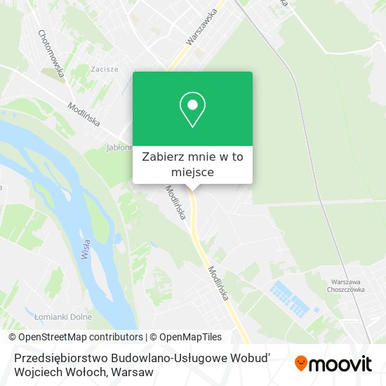 Mapa Przedsiębiorstwo Budowlano-Usługowe Wobud' Wojciech Wołoch