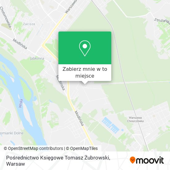 Mapa Pośrednictwo Księgowe Tomasz Żubrowski