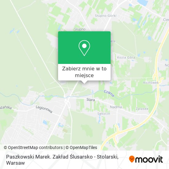 Mapa Paszkowski Marek. Zakład Ślusarsko - Stolarski