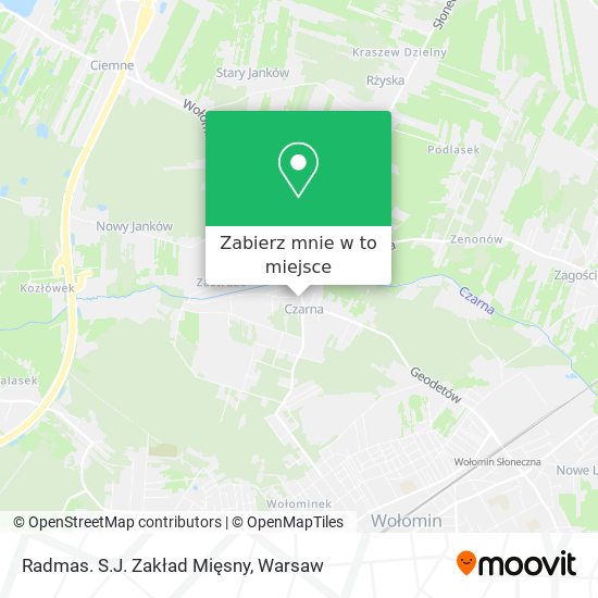 Mapa Radmas. S.J. Zakład Mięsny