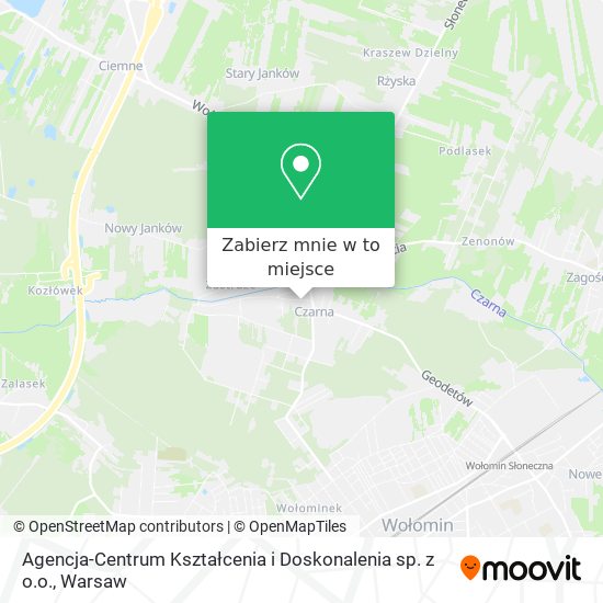 Mapa Agencja-Centrum Kształcenia i Doskonalenia sp. z o.o.