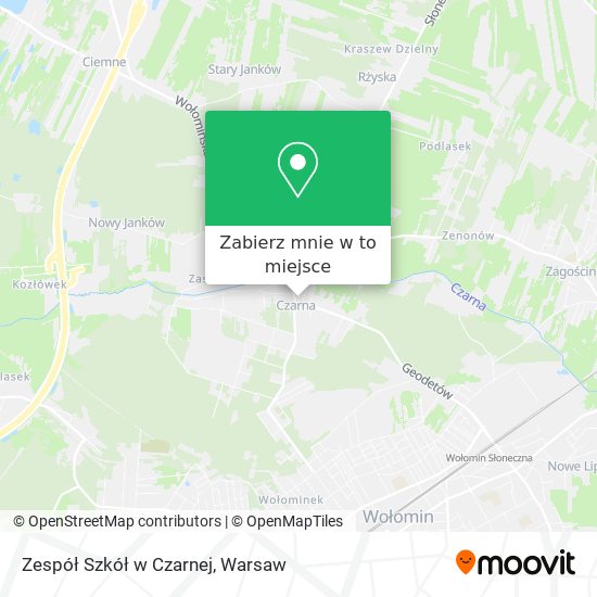 Mapa Zespół Szkół w Czarnej