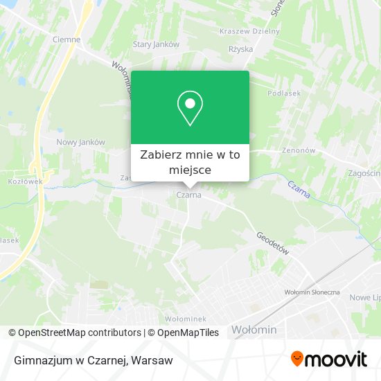 Mapa Gimnazjum w Czarnej