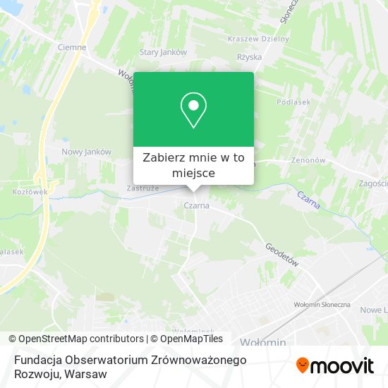 Mapa Fundacja Obserwatorium Zrównoważonego Rozwoju