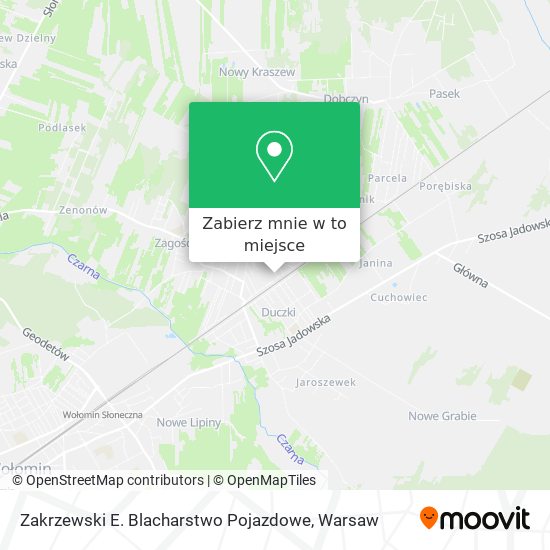 Mapa Zakrzewski E. Blacharstwo Pojazdowe