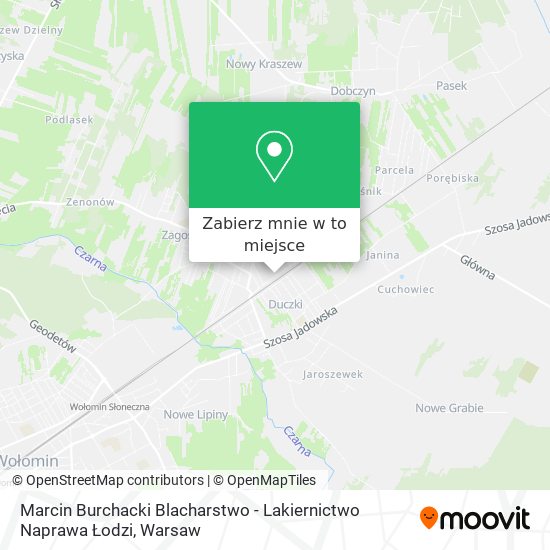 Mapa Marcin Burchacki Blacharstwo - Lakiernictwo Naprawa Łodzi