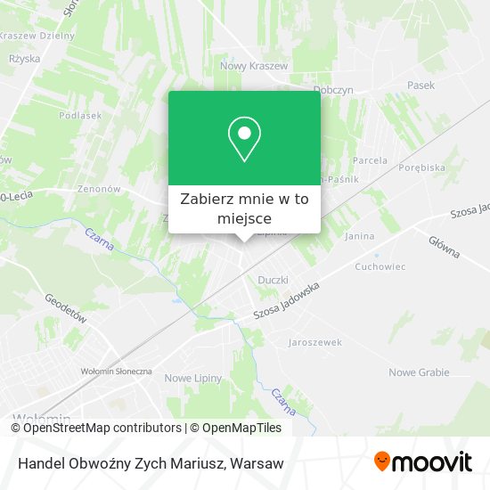 Mapa Handel Obwoźny Zych Mariusz