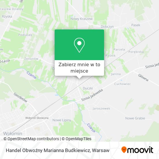 Mapa Handel Obwoźny Marianna Budkiewicz