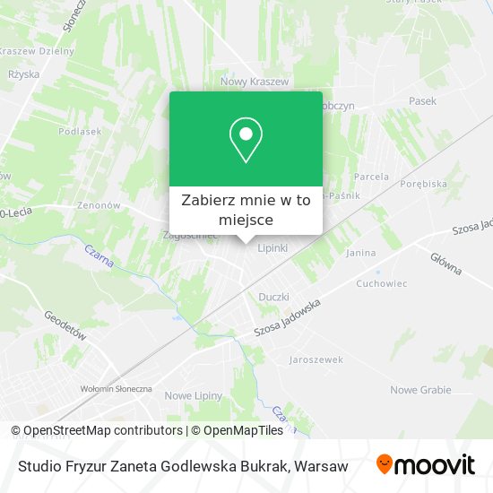 Mapa Studio Fryzur Zaneta Godlewska Bukrak