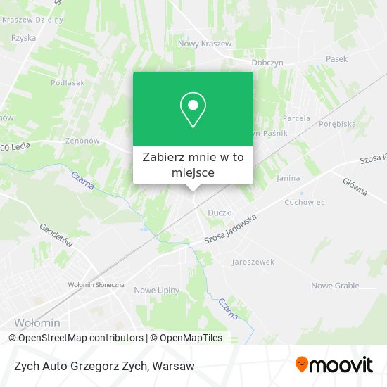 Mapa Zych Auto Grzegorz Zych