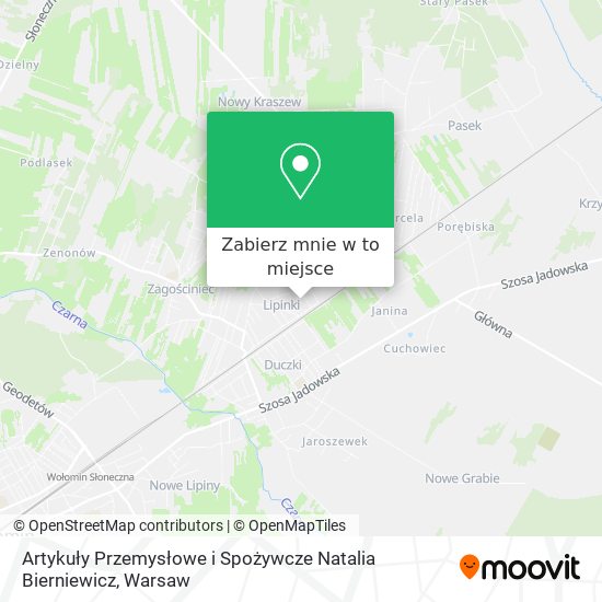 Mapa Artykuły Przemysłowe i Spożywcze Natalia Bierniewicz