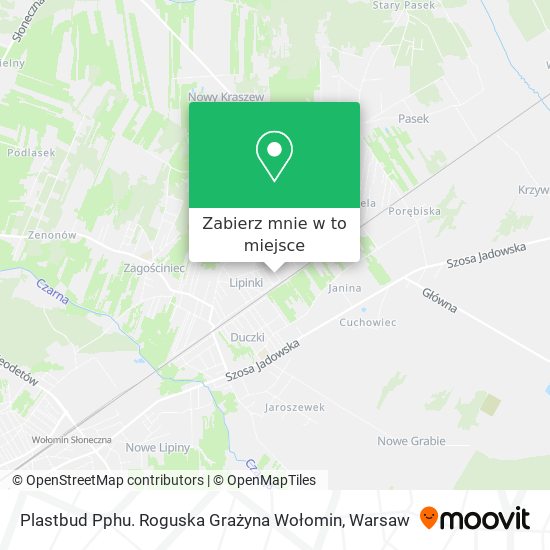 Mapa Plastbud Pphu. Roguska Grażyna Wołomin