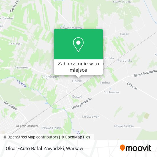 Mapa Olcar -Auto Rafał Zawadzki