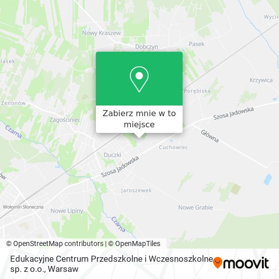 Mapa Edukacyjne Centrum Przedszkolne i Wczesnoszkolne sp. z o.o.