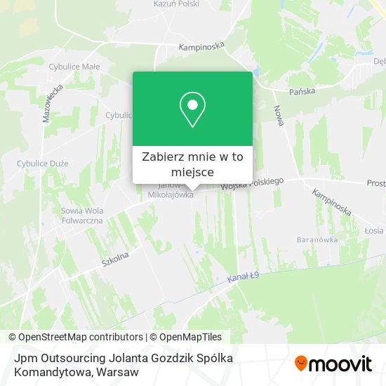 Mapa Jpm Outsourcing Jolanta Gozdzik Spólka Komandytowa