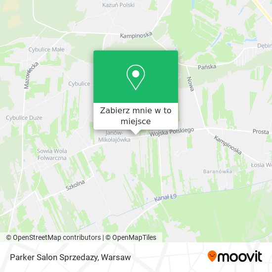 Mapa Parker Salon Sprzedazy