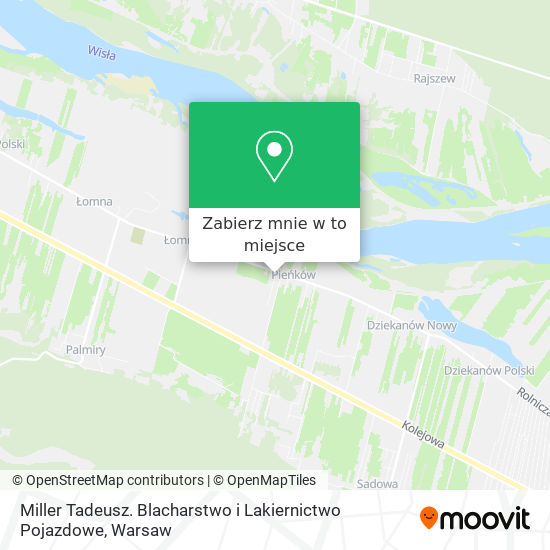 Mapa Miller Tadeusz. Blacharstwo i Lakiernictwo Pojazdowe