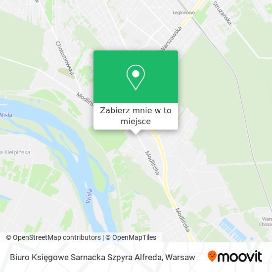 Mapa Biuro Księgowe Sarnacka Szpyra Alfreda