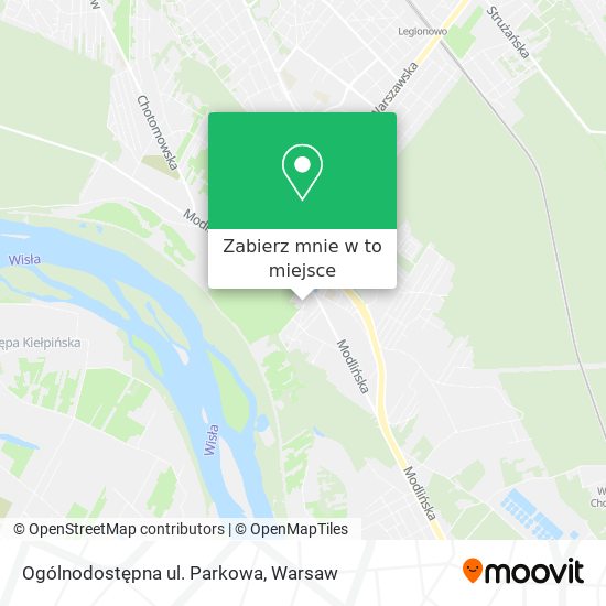 Mapa Ogólnodostępna ul. Parkowa