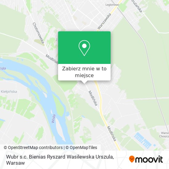 Mapa Wubr s.c. Bienias Ryszard Wasilewska Urszula