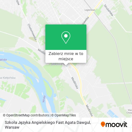 Mapa Szkoła Języka Angielskiego Fast Agata Dawgul