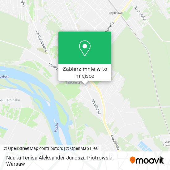 Mapa Nauka Tenisa Aleksander Junosza-Piotrowski