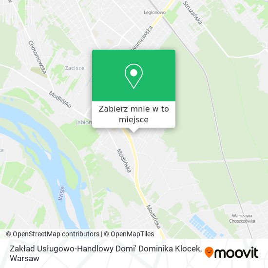 Mapa Zakład Usługowo-Handlowy Domi' Dominika Klocek