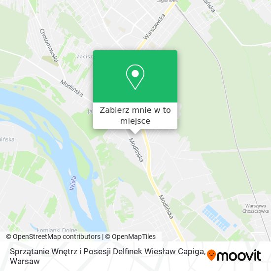 Mapa Sprzątanie Wnętrz i Posesji Delfinek Wiesław Capiga