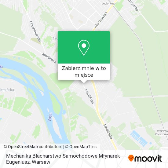 Mapa Mechanika Blacharstwo Samochodowe Młynarek Eugeniusz