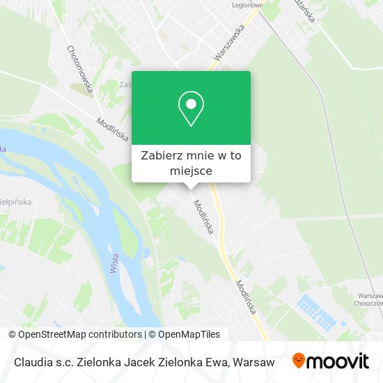 Mapa Claudia s.c. Zielonka Jacek Zielonka Ewa