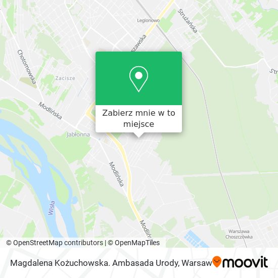 Mapa Magdalena Kożuchowska. Ambasada Urody