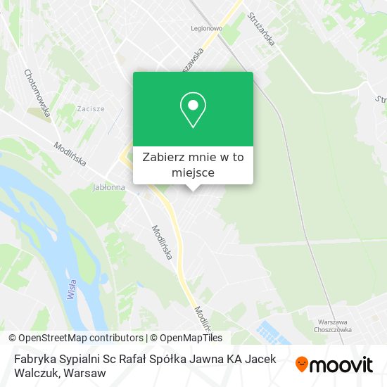 Mapa Fabryka Sypialni Sc Rafał Spółka Jawna KA Jacek Walczuk