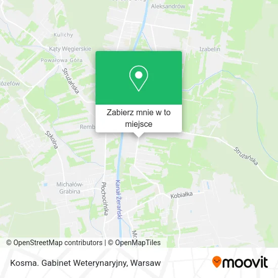 Mapa Kosma. Gabinet Weterynaryjny