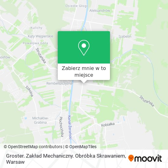 Mapa Groster. Zakład Mechaniczny. Obróbka Skrawaniem