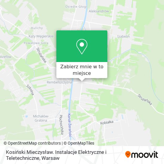 Mapa Kosiński Mieczysław. Instalacje Elektryczne i Teletechniczne