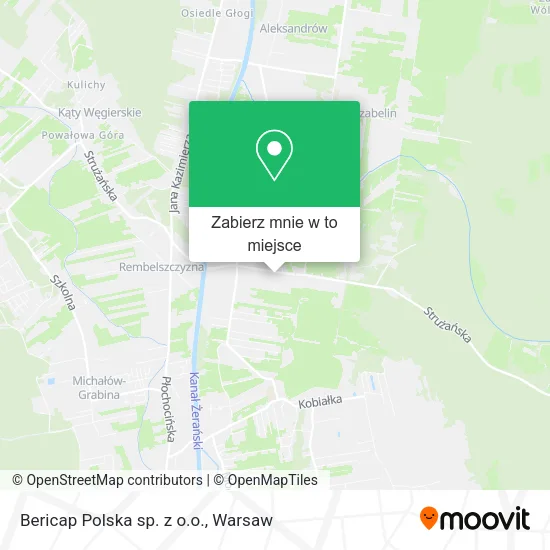 Mapa Bericap Polska sp. z o.o.