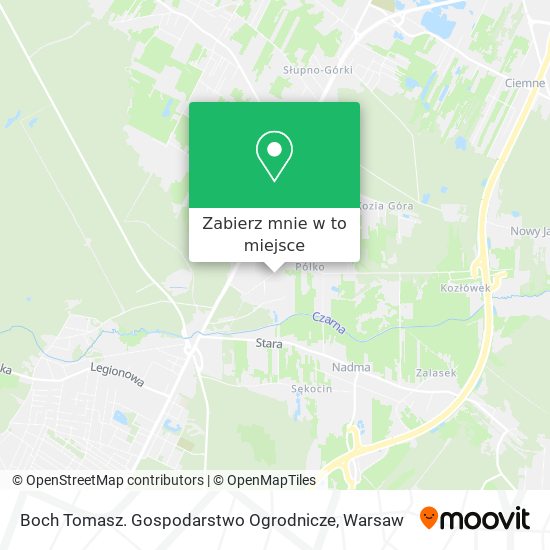 Mapa Boch Tomasz. Gospodarstwo Ogrodnicze