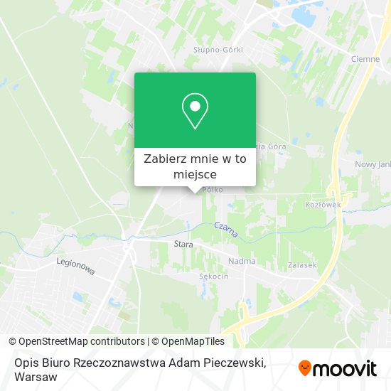 Mapa Opis Biuro Rzeczoznawstwa Adam Pieczewski