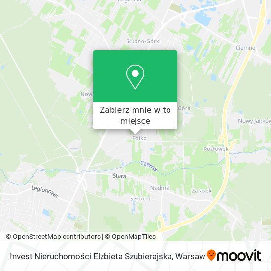 Mapa Invest Nieruchomości Elżbieta Szubierajska