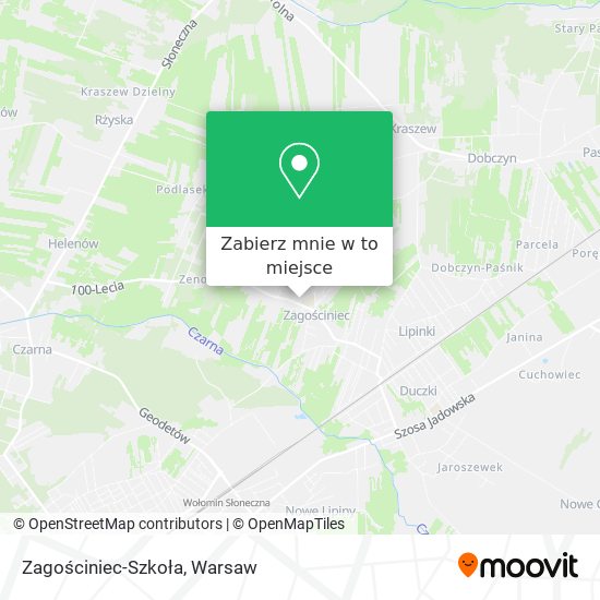 Mapa Zagościniec-Szkoła